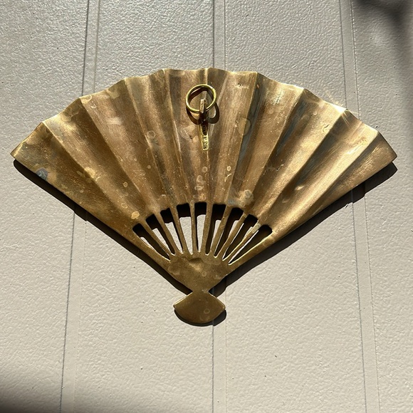 Phoenix Rising: Vintage Brass Fan - Picture 2 of 2
